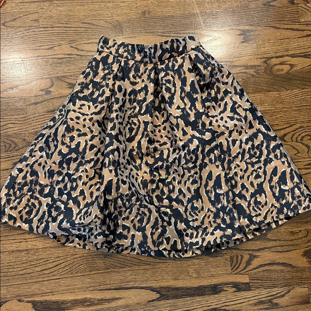 Eliza J Leopard Print Women's Skirt